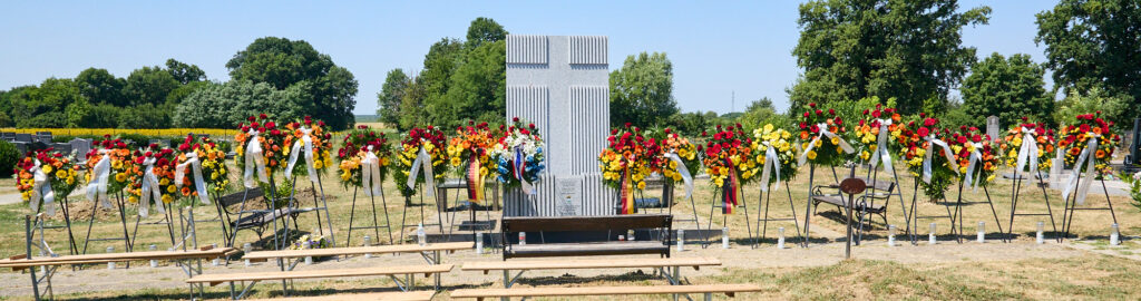Gedenken an deutsche Zivilisten am Friedhof Valpovo